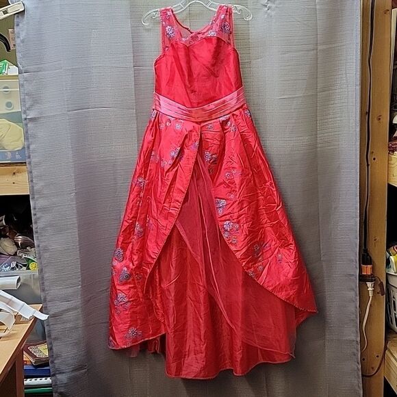 Disney Collection Elena of Avalor Costume Dress S (4-6x) Red Gown - Picture 1 of 4